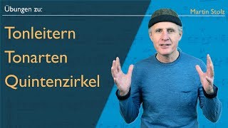 Musiktheorie Übungen zu Tonleitern Tonarten und dem Quintenzirkel [upl. by Penman]