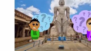 Real Bahubali Gommateshwara Bahubali statue story in Hindi Shravanabelagola Mahamastak abhisheka [upl. by Oirtemed]