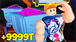 Lifting The BIGGEST CRYSTAL IN THE WORLD  Roblox Strongman Simulator [upl. by Ahsemit719]