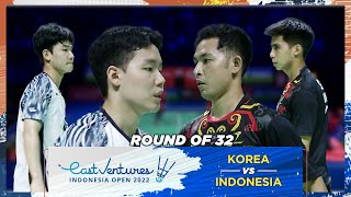 KOR Vs INA  Ganda Putra  KANGSEO Vs GUTAMAISFAH  EAST VENTURES INDONESIA OPEN 2022 [upl. by Anaeirb]