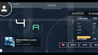 Malody Toby Fox  MEGALOVANIA Camellia Remix 4k Normal Lv18 [upl. by Erick]