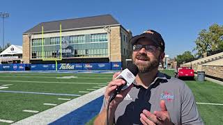 Univ Tulsa Band Director Matt Schepers on Prep for Army Game Performances [upl. by Nomaid]