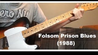 Folsom Prison Blues 1988 by Johnny Cash  Luther Perkins Instrumental [upl. by Etsyrk]