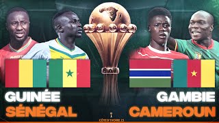 🔴🇬🇳🇸🇳 GUINEE  SENEGAL  🇬🇲🇨🇲 GAMBIE  CAMEROUN  3EME JOURNEE GROUPE C CAN 2024  CAN 2024  CAN [upl. by Rufina375]