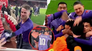 Mac Allisters sweet gesture to fans  Nunez Punching A Fan While Celebration😂 [upl. by Aknahs893]