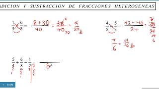 COMO RESOLVER ADICIÓN Y SUSTRACCIÓN DE FRACCIONES HETEROGÉNEAS DE MODO FÁCIL [upl. by Nabal238]