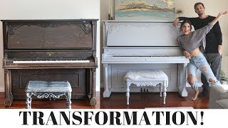 100 YEAR OLD PIANO RESTORED FOR 150  Cody amp Lexy [upl. by Plante250]