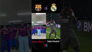 Visca Barca ❤️vs Hala Madrid🤍 football viscabarsa halamadrid realmadridvsbarcelona trending [upl. by Sibelle]