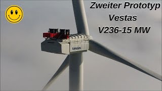 Nissum Bredning wind farm second prototype of the Vestas V23615 MW wind turbine 1820092024 [upl. by Anet]