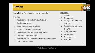 Sept 18th  Semiautonomous Organelles and Membranes [upl. by Jacklin]