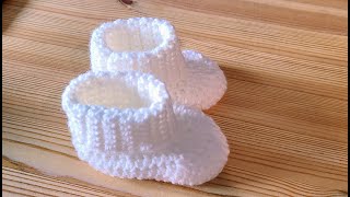 Botitas para bebé a crochet Tutorial completo fáciles de hacer 🫶 [upl. by Ydnat255]