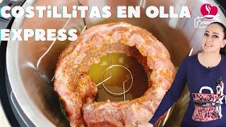 🍖Cómo hacer Costillas de Cerdo SIN HORNO  Instant Pot Recetas Fáciles en FREIDORA de AIRE [upl. by Symer499]