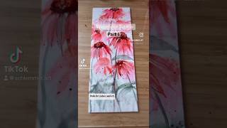 Sonnenhut watercolor tutorial loose gemalt bookmark easyart [upl. by Atika]