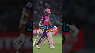 YashasviJaiswaltotaliplSalary2018to2024like cricket shorts ipl yashasvijaiswal rr short [upl. by Ramuk37]