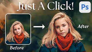 Photoshop Turn Photos into Paintings with a Click [upl. by Lanni]