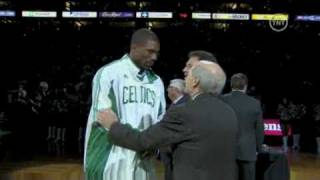 Celtics ring ceremony  Paul Pierce crying [upl. by Afton353]