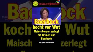 Maischberger Grünen Baerbock lugverkehrskonzept Flugverkehr Kurzstrecken bahn schiene [upl. by Bergeman771]