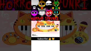 Horror Sprunki  But On Cat 😺 Piano shorts [upl. by Ahsikad]