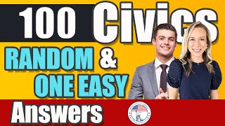 100 civics questions ONE EASY answers US naturalization test  2008 Civics Test  Officer Liam [upl. by Shirk]