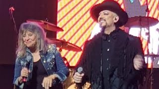 SUZI QUATRO FT BOY GEORGE  STUMBLIN IN London Palladium 15112023 [upl. by Enidanreb]