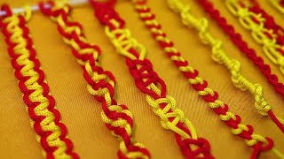 10 Easy Basic Macrame Knots Basic macrame knots for Beginners [upl. by Acnayb]