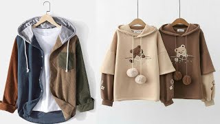 Girls New Winter Hoddies and Jackets Designs Fashion Collection 2024 ftystylo [upl. by Elmore]