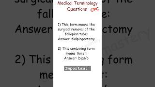 Master Medical Terminology Questions in 2024 shorts [upl. by Eilyr]