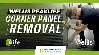 How to Take Off the Corner Panel on Wellis PeakLife Hot Tubs [upl. by Darcie]