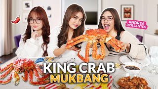 KING CRAB MUKBANG  JUICY QampA WITH ANDREA BRILLANTES  IVANA ALAWI [upl. by Tobiah]