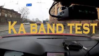 Radar detector in action Genevo Max test vs Ka band vs Gatso RT4 portable Awesome detection range [upl. by Einalem52]