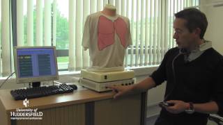 Auscultation Lung simulator used in nurse training at the University of Huddersfield [upl. by Pegma966]