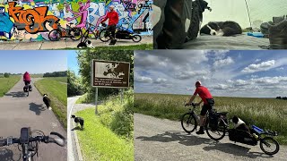 Fietsvakantie route Kees Swart BerlijnEnschede met hond Bikefeeling [upl. by Rannug]