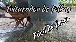 Triturador de folhas secas para compostagem  fácil de fazer [upl. by Francesco]