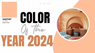 COLOR OF THE YEAR 2024 BY PANTONE pantonecolor coloroftheyear 2024trends peachfuzz [upl. by Lottie548]