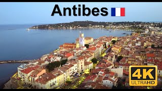 Antibes  French Riviera  Côte d’Azur  4K drone amp Walking Tour antibes frenchriviera cotedazur [upl. by Onaivatco59]