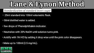 Estimation Of Total Sugars amp Reducing Sugars By Lane amp Eynon Method  Lane amp Eynon Method [upl. by Wendy]