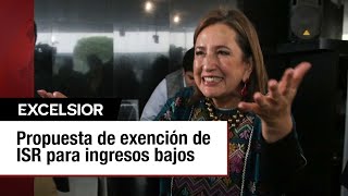 Propuesta de Xóchitl Gálvez Eximir ISR para Ingresos Menores a 15 mil Pesos [upl. by Esila704]