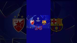 BARCELONA BAT L’ÉTOILE ROUGE AU MARAKANA barcelona belgrade liguedeschampions shortvideo foot [upl. by Darees983]