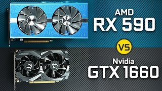 GTX 1660 vs AMD RX 590 [upl. by Danialah908]