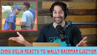 Chris DElia Reacts to Wally Backman Getting Ejected From a Baseball Game [upl. by Ellahcim]