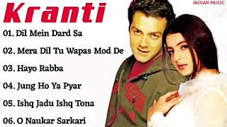 Kranti Movie All Songs Jukebox  Bobby Deol Amisha Patel  INDIAN MUSIC [upl. by Ciaphus]