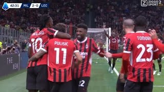 Christian Pulisic Goal AC Milan vs Lecce 30 Goals Results and Extended Highlights [upl. by Undine]