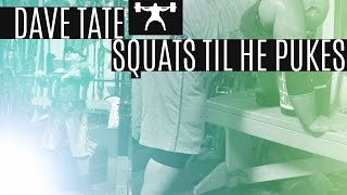 Dave Tate Squats Until He Pukes Part 2  eliteftscom [upl. by Aldous]