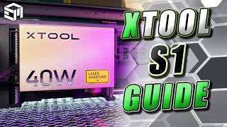 XTool S1 In Depth Review and Setup Guide Material Settings Upgrades Fixtures and More [upl. by Leddy483]