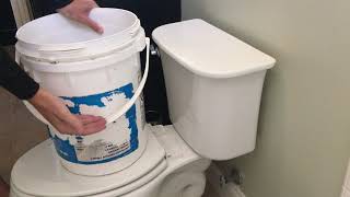 How To Flush A Toilet Without Running Water [upl. by Sawyor808]