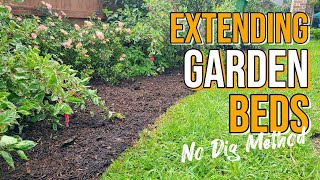 Extending Garden Beds Using the No Dig Method  Sheet Mulching  Full Process From Start to Finish [upl. by Nosila]