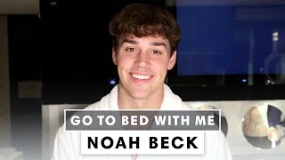 Noah Beck’s Travel Nighttime Skincare Routine  Go To Bed With Me  Harper’s BAZAAR [upl. by Baggs310]