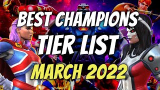 MCOC Tier List March 2022  Best Champions Tier List  Marvel Contest of Champions [upl. by Ernie]