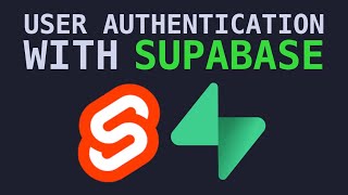 EASILY Add User Authentication to SvelteKit Using Supabase [upl. by Ynitsed]