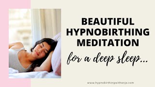 HYPNOBIRTHING MEDITATION SLEEP Guided meditation for pregnancy sleep Bedtime pregnancy meditation [upl. by Arret809]